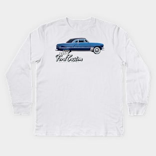 1950 Ford Custom Deluxe Convertible Kids Long Sleeve T-Shirt